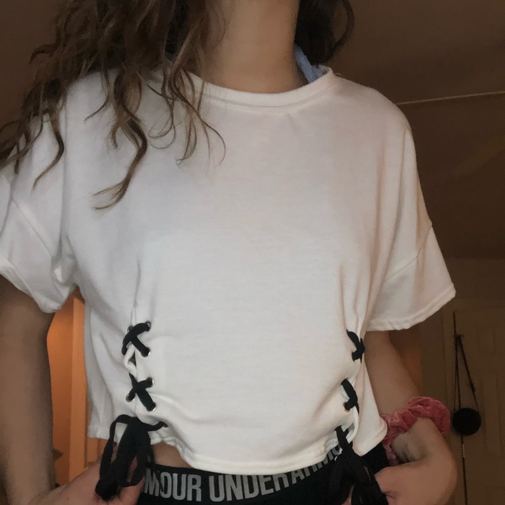 unique crop top !!!!!